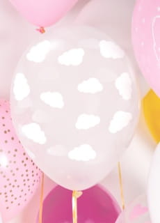 Balony z CHMURKAMI 30cm (6szt.)