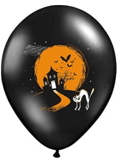 Balony na Halloween DUSZEK 30cm (6szt.)