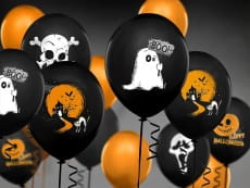 Balony na Halloween DUSZEK 30cm (6szt.)
