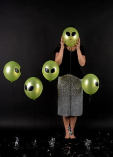 Balony KOSMICI dekoracja halloweenowa (5szt.)