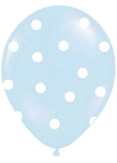 Balony S�ONIK niebieskie 30cm (6szt.)