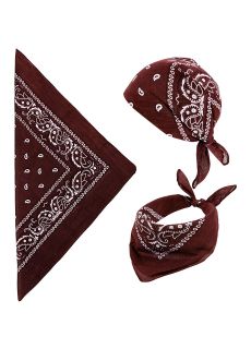 Kowbojska BANDANA br�zowa 55x55 cm