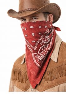 Bandana kowbojska czerwona