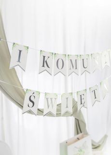 Baner komunijny KOMUNIA �WI�TA srebrny 2.4m