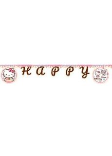 Baner KUROMI Happy Birthday urodziny dziewczynki baner urodzinowy dekoracja sali