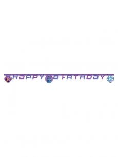 Baner papierowy K-POP DEMON HUNTERS 15,5cm x 2m dekoracje urodzinowe ozdoby urodzinowe baner urodzinowy