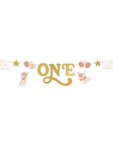 Baner urodzinowy ONE MYSZKI 3m