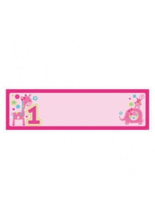 Baner na roczek r�owy DZIKI ROCZEK