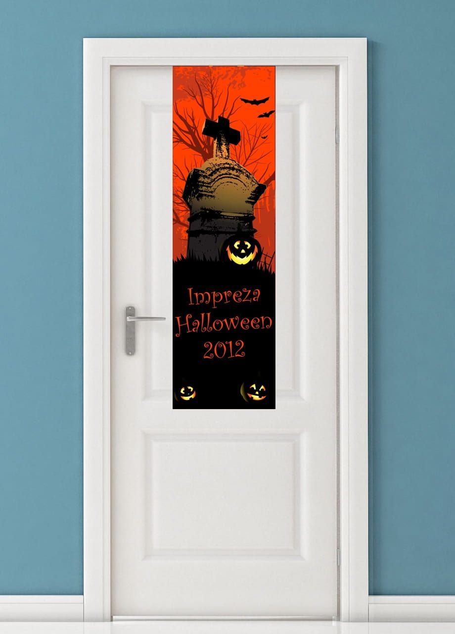 Baner halloween GROBOWIEC -125cm x 38cm