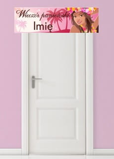 Baner personalizowany HAWAJKA dekoracja na imprez hawajsk