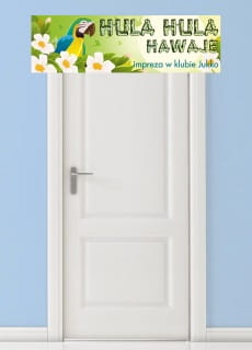 Baner personalizowany HAWAJE na hawajskie party
