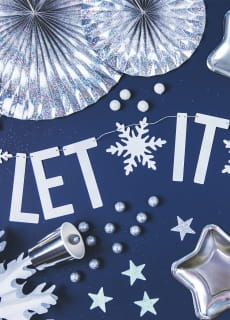 Girlanda holograficzna LET IT SNOW (170cm)