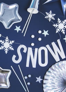 Girlanda holograficzna LET IT SNOW (170cm)