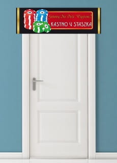 Baner KASYNO 3  -125cm x 38cm