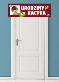 Baner ze zdjciem dziecka PTASZKI - 125cm x 38cm