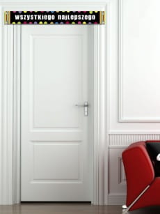 Baner urodzinowy WSZYSTKIEGO NAJLEPSZEGO 120x15cm