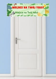 Baner urodzinowy ZWIERZTKA - 125x38cm