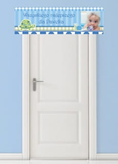 Baner ze zdj�ciem dziecka �ӣWIK - 125cm x 38cm