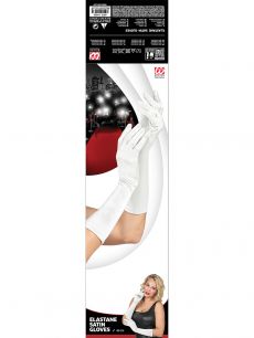 Bia�e r�kawiczki 40 cm