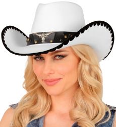 Bia�y kapelusz kowbojski RODEO