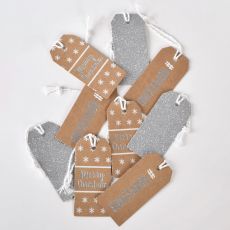Bileciki �wi�teczne CHRISTMAS METALLICS (9szt.)