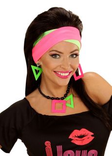 Bi�uteria lata 80 NEON kicz party