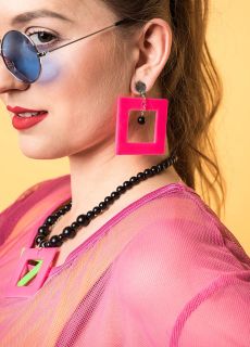 Bi�uteria lata 80 NEON kicz party