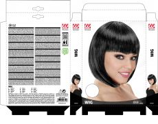 Peruka bob LOU LOU czarne w�osy