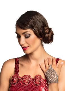 Bransoleta WIELKI GATSBY srebrna