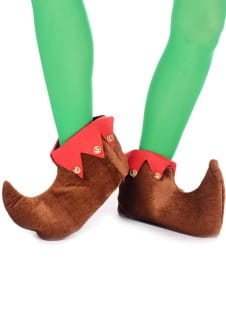 Buty ELFA br�zowe  dodatek do stroju Elfa buty elfa z dzwoneczkami buty br�zowe Elfa
