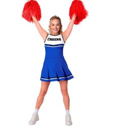 Niebieski kostium CHEERLEADERKI - XL