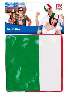 Chustka na g�ow� W�OCHY dodatek w stylu w�oskim akcesoria kibica bandana sportowa