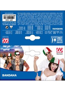 Chustka na g�ow� W�OCHY dodatek w stylu w�oskim akcesoria kibica bandana sportowa