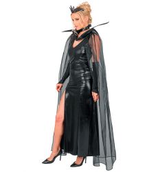 Str�j damski na Halloween CZARNY CHARAKTER - M elegancki kostium damski kostium fantasy str�j czarny charakter