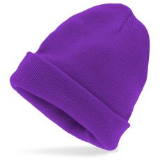 Czapka BEANIE fioletowa fioletowa czapka fioletowa czapka beanie czapka m�ska czapka damska