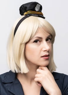 Czapka POLICJANTKI na opasce