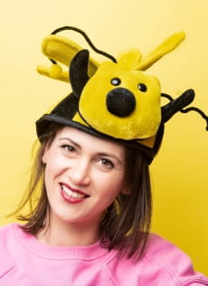 Czapka PSZCZӣKA mieszna czapka pluszowa
