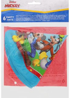 Czapki papierowe MYSZKA MICKEY I PRZYJACIELE (6szt.)
