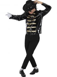 Czarna Kurtka MICHAEL JACKSON - L/XL str�j michael jackson str�j lata 80 kostium michael jackson