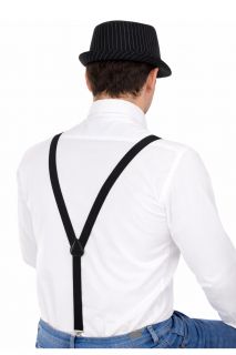 Czarne szelki Lata 20 szelki czarne lata 20 przebranie gangstera czarne szelki m�skie