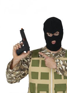 Zabawkowy PISTOLET dodatek do stroju policjanta pistolet zabawkowy pistolet do kostiumu akcesoria do przebrania