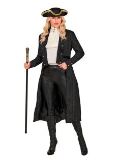 Czarny P�ASZCZ WIKTORIA�SKI piracki - S