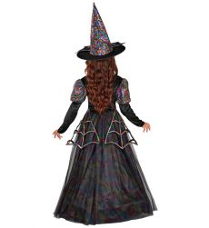 Str�j na Halloween CZAROWNICA w sukni balowej - 116cm