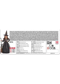 Str�j na Halloween CZAROWNICA w sukni balowej - 128cm