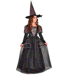 Str�j na Halloween CZAROWNICA w sukni balowej - 158cm