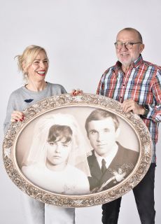 Monid�o z otworem na twarz PORTRET �LUBNY RETRO