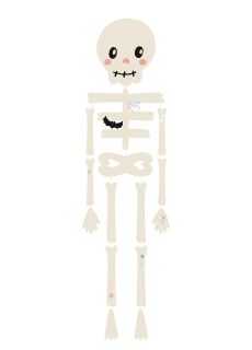 Dekoracja na drzwi halloween SZKIELECIK 110 cm