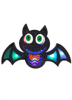 Dekoracja na halloween dla dzieci NIETOPERZ �wiec�cy