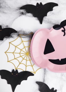 Dekoracja PAJCZYNA zota dekoracje halloweenowe (3szt.)