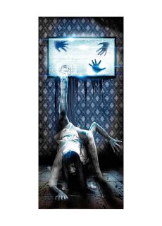 Dekoracja �cienna na Halloween STRASZNE TV Halloween ozdoby na drzwi dekoracja na Halloween